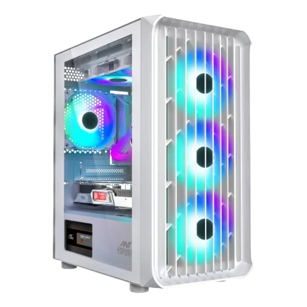Ant Esports 205 Air ARGB Cabinet White