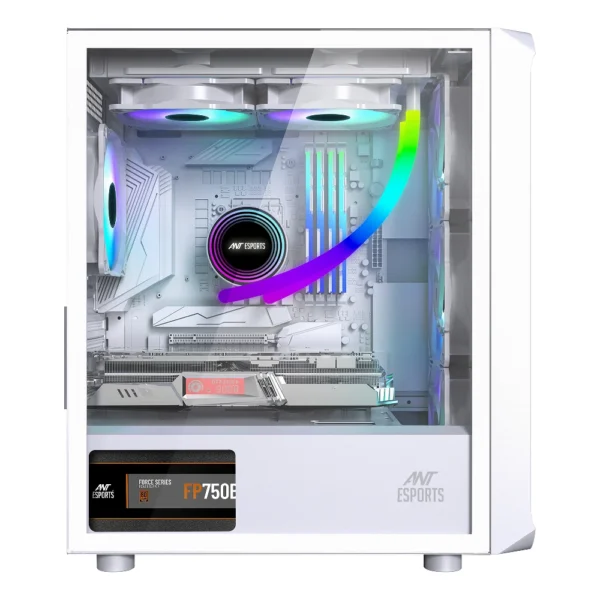 Ant Esports 205 Air ARGB Cabinet White - Image 5