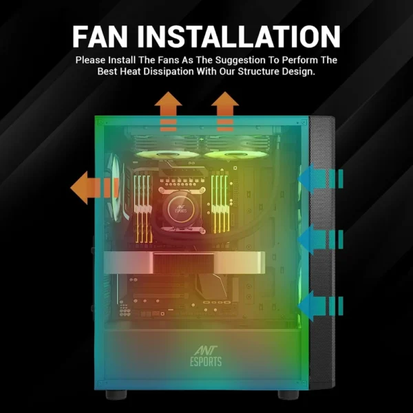 Ant Esports 250 Air Cabinet Black - Image 11