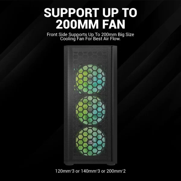 Ant Esports 250 Air Cabinet Black - Image 7