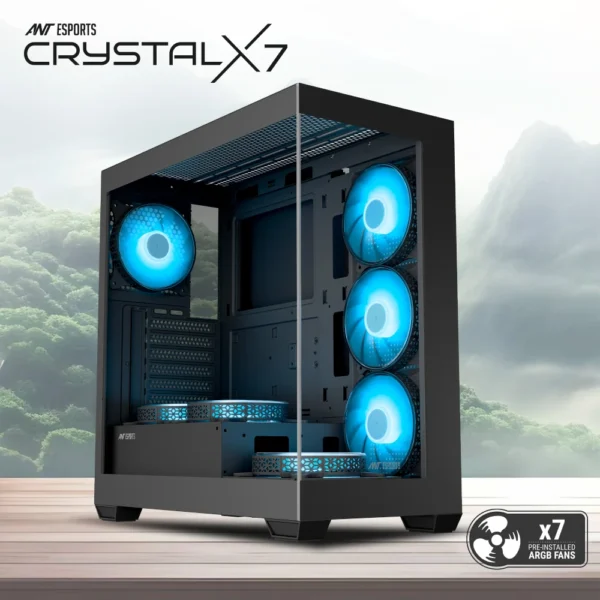 ANT Esports Crystal X7 ARGB ATX Cabinet - Image 2