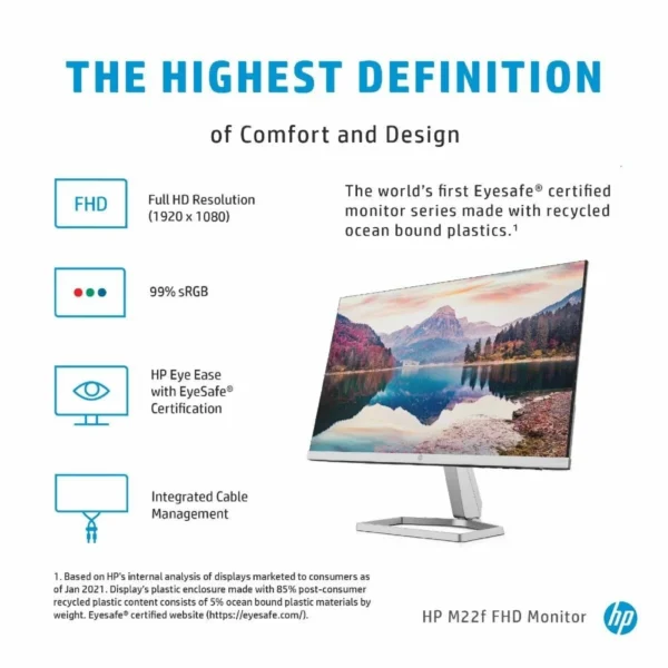 HP M22f 21.5 inch Full HD IPS Monitor - Image 7