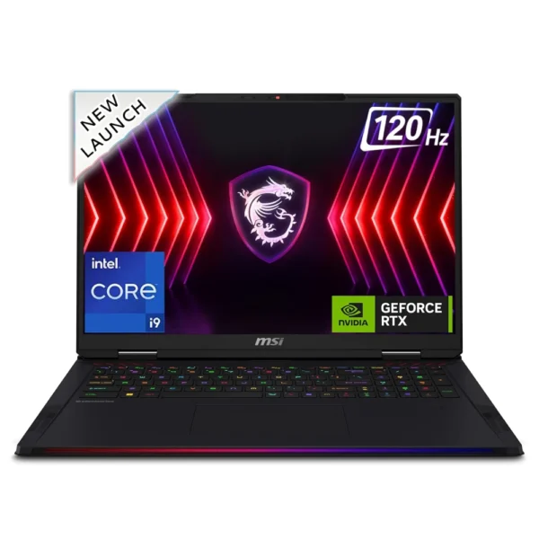 MSI Raider 18 HX A14VHG-254IN (Intel Core i9 14th Gen/RTX 4080/18" UHD+ 120Hz Mini LED) Extreme Gaming Laptop