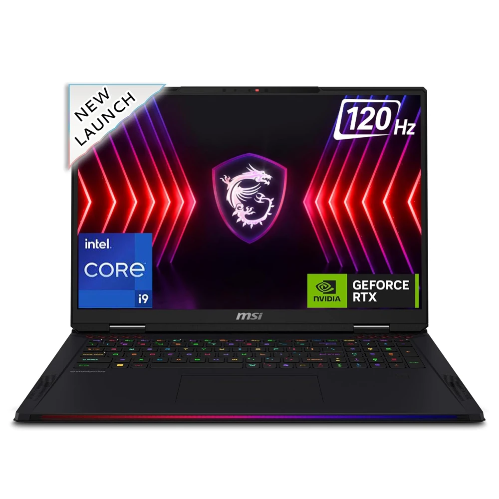 MSI Raider 18 HX A14VHG-254IN (Intel Core i9 14th Gen/RTX 4080/18" UHD+ 120Hz Mini LED) Extreme Gaming Laptop