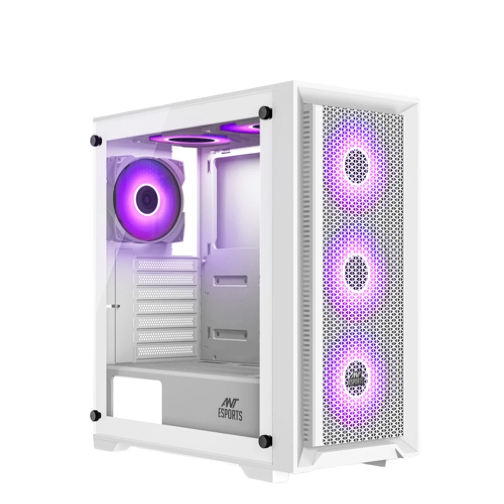 ANT ESPORTS SX7 ARGB CABINET WHITE