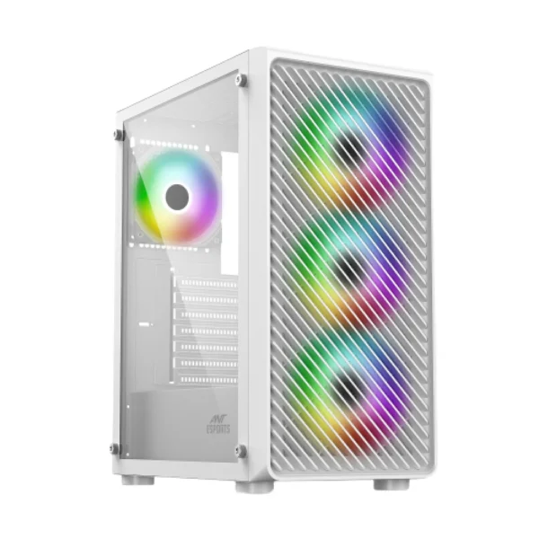 Ant Esports 211 Air ARGB Gaming Cabinet (White)
