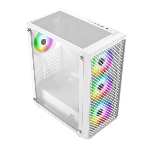 Ant Esports 211 Air ARGB Gaming Cabinet White - Image 3