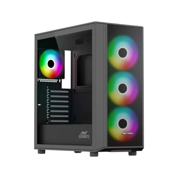 Ant Esports 411 Air ARGB Gaming Cabinet Black