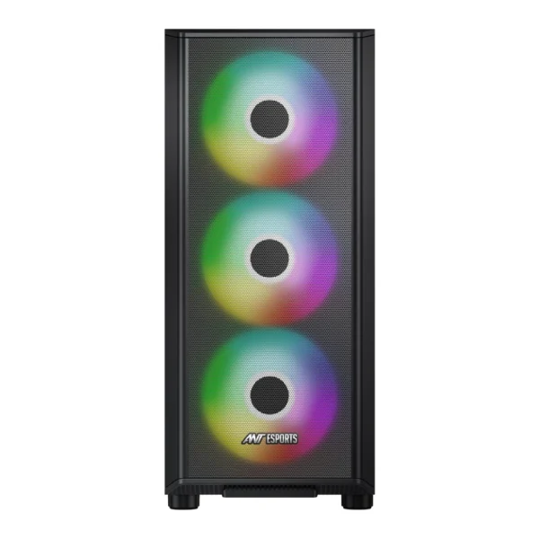 Ant Esports 411 Air ARGB Gaming Cabinet Black - Image 2