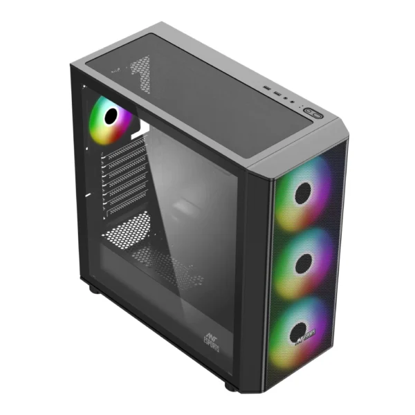 Ant Esports 411 Air ARGB Gaming Cabinet Black - Image 3