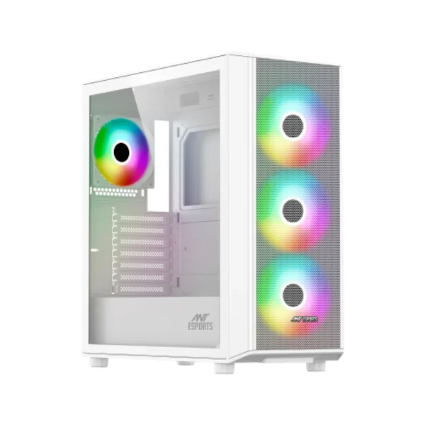 Ant Esports 411 Air ARGB Gaming Cabinet White