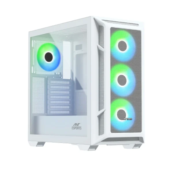 Ant Esports 611 Air ARGB Gaming Cabinet White
