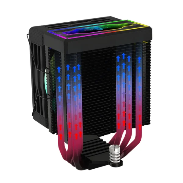 Circle Gaming 4P ARGB Black Gaming CPU Cooler - Image 3