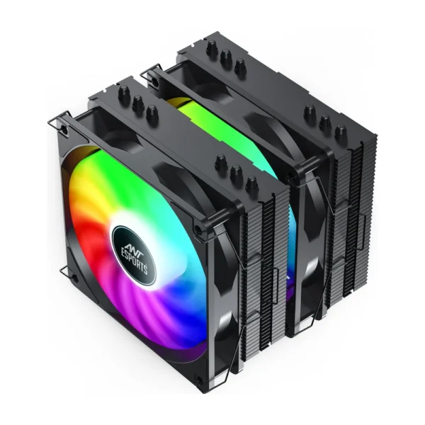 Ant Esports ICE-C621 Dual Tower ARGB CPU Air Cooler - Image 2