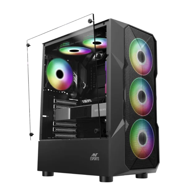 Ant Esports ICE-300 Mesh V2 Gaming Cabinet - Image 5