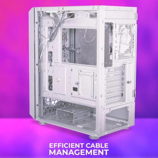 Zebronics ZEB-Hornet Gaming Cabinet White - Image 2