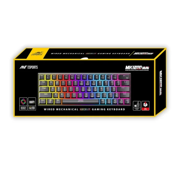 Ant Esports MK1200 Mini Mechanical Gaming Keyboard