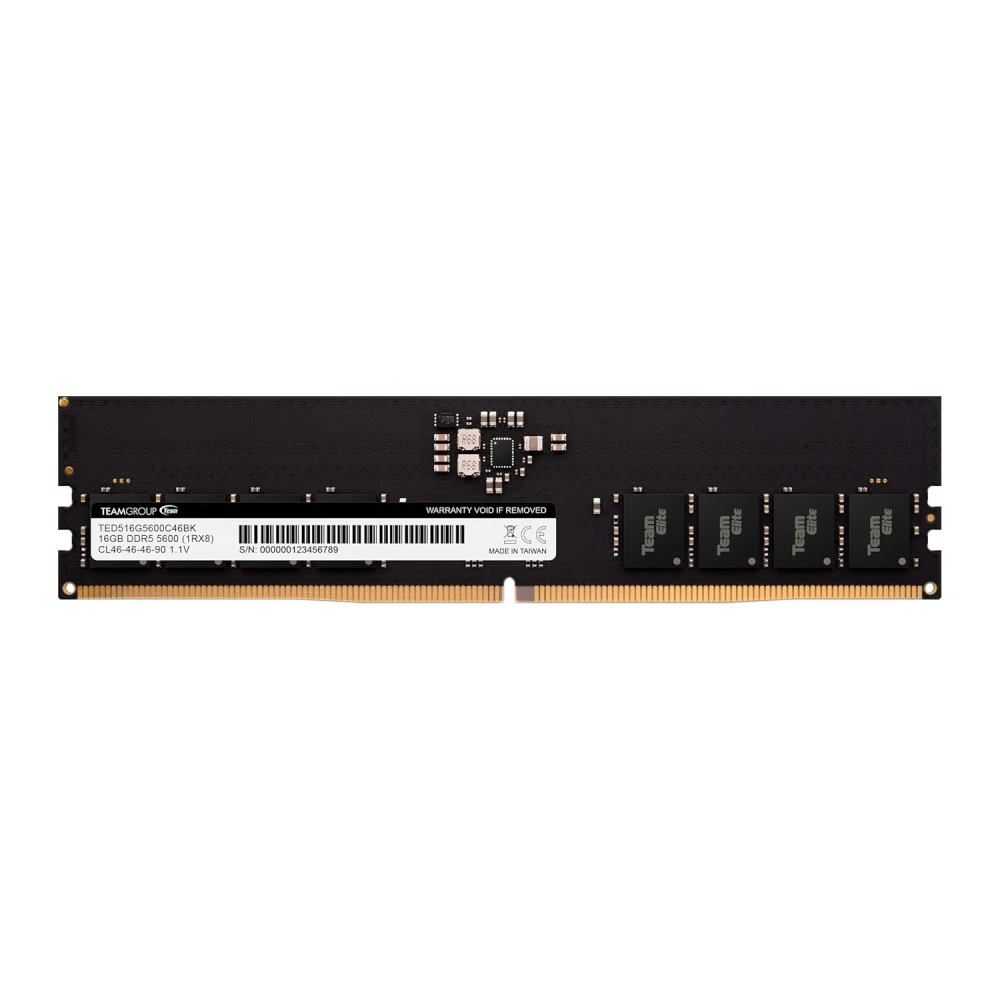TEAMGROUP Elite 16GB 5600 MHz CL46 DDR5 Desktop RAM